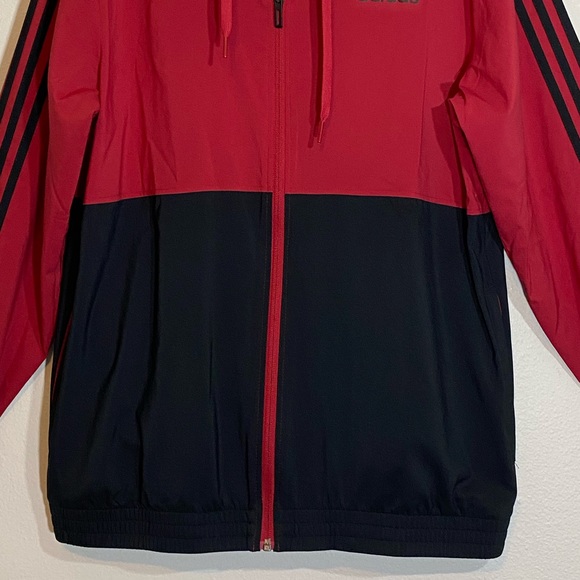 Adidas Track Jacket Windbreaker Hoodie Colorblock - Picture 3 of 12